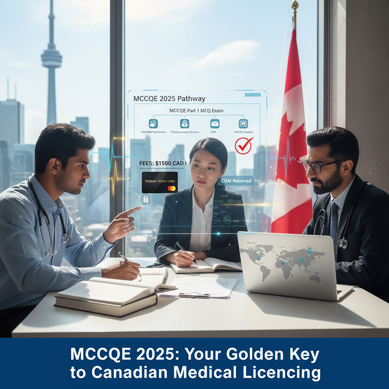 پرداخت هزینه آزمون MCCQE کانادا